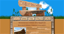 Desktop Screenshot of creation-bois-massif.com