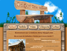 Tablet Screenshot of creation-bois-massif.com